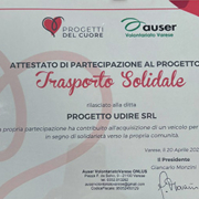 Progetto Udire per il trasporto solidale a Varese